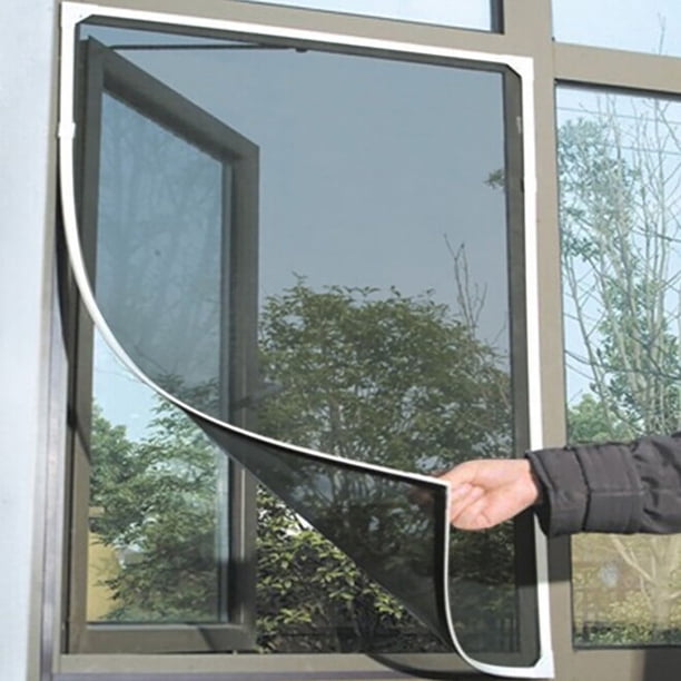 Fiudx Mosquitera Autoadhesiva de Fácil Instalación, Tamaño Personalizable, Protección para Ventanas y Puertas, Uso Doméstico, Limpieza Fácil, 130 X 150 Cm