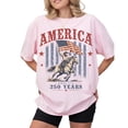 thumbnail image 4 of America Since 1776 250 Years Patriotic Western Horse Graphic Casual T-Shirt for Men and Women, 4 of 6