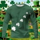 thumbnail image 4 of Camisa de Día de San Patricio Hombres de Manga Larga de Manga Larga Cuello Redondo Tops Casuales Poliéster Súper Suave para Fiesta Festival Vacaciones Viaje Calle Uso Diario, 4 of 6