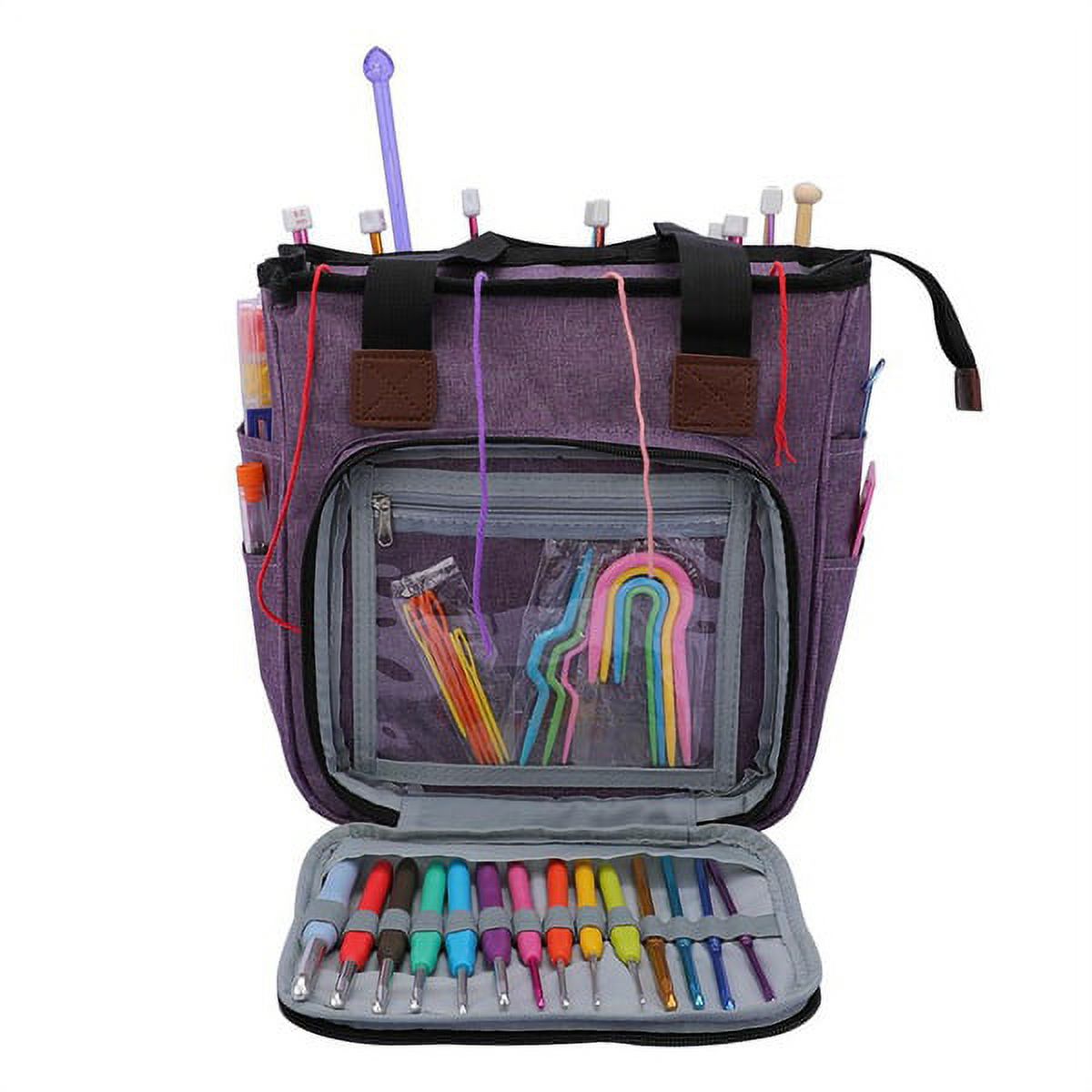 Jetcloudlive Knitting Bag, Large Yarn Storage Organizer photo 6