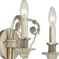 thumbnail image 3 of 5112-OS-CL-SAQ-Crystorama Lighting-Regis - Two Light Wall Sconce-Olde Silver Finish-Swarovski Spectra Crystal Type-Clear Crystal Color, 3 of 5