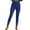Blue, variant on High Waist Women Pants Leggings Yoga Long Slim-Leg Orange Jeggings Stretchy Soft Solid Shapewear Women's Pants L