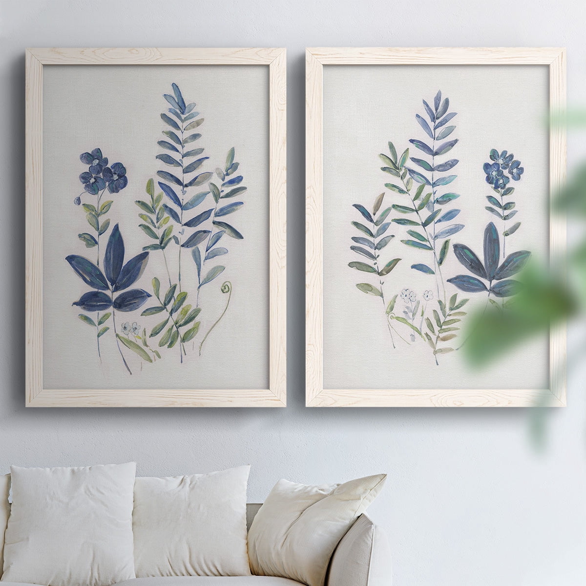 Fern Study I - Premium Framed Canvas 2 Piece Set - Ready to Hang