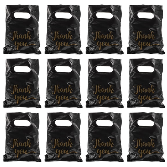 100pcs Thank You Merchandise Bags Retail Shopping Bags Thank You Bags for Small Business