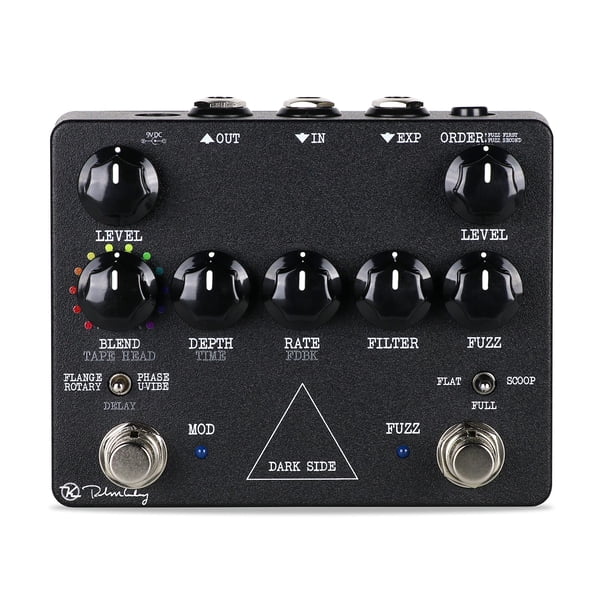 Pedal de estación de trabajo Keeley Dark Side Fuzz Mod Black KDark