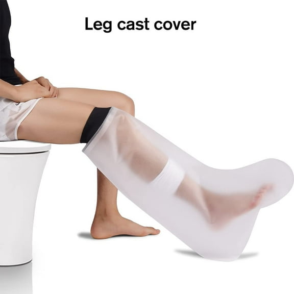 Waterproof Leg Cast Cover for Shower and Bath, Reusable Foot Protector for Broken Leg, Knee, Ankle, Burns, Foot Surgeries Cast Bag Protector Cover