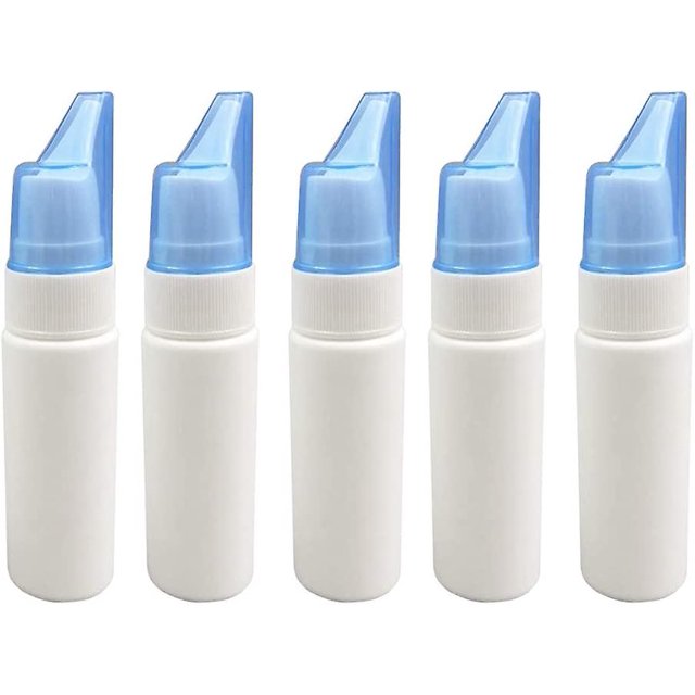 5 uds. Botellas de espray nasal vacías Esprays nasales de plástico Envase reutilizable Pulverizador de niebla fina (60ml) JAMW Sencillez