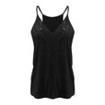 thumbnail image 2 of Women's Women's V Neck Sequin Camisole T Shirt Camisole, 2 of 6