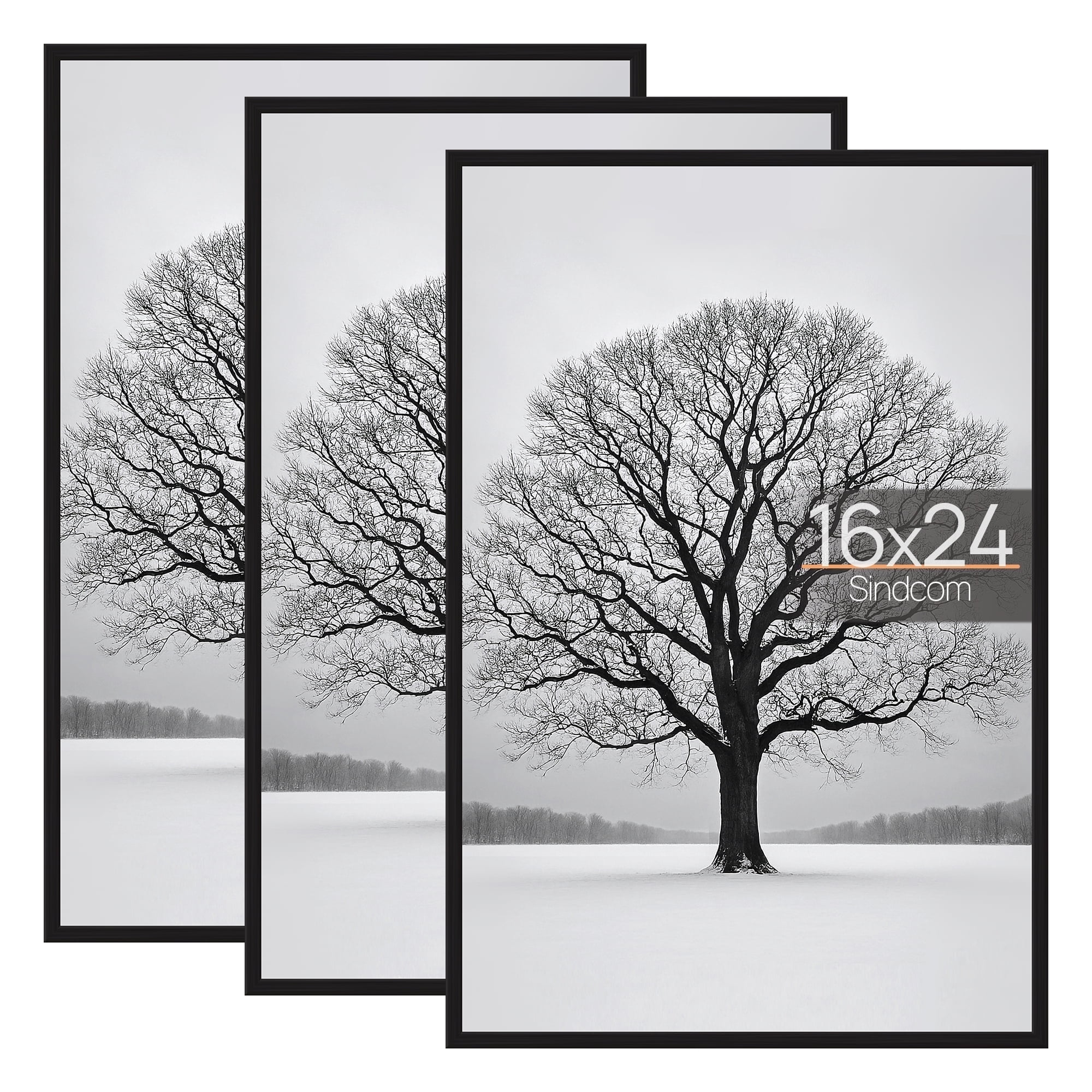 Quadro Frames 16x22 Picture Frame Kit, Style P375 - 3/8 Inch Wide Molding, USA Made