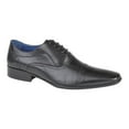 thumbnail image 1 of Roamers Mens 4 Eyelet Punched Cap Leather Oxford Shoes, 1 of 3