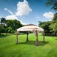 thumbnail image 7 of Four Seasons Courtyard 10 x 10' Steel Pop Up Pagoda Gazebo, Brown/Black, 7 of 7