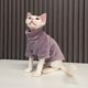 thumbnail image 5 of Ropa para gatos sin pelo Otoño e invierno Camiseta elástica de algodón de grosor medio Base de terciopelo de visón resistente a lamidos Espesada Cálida y cómoda, 5 of 6