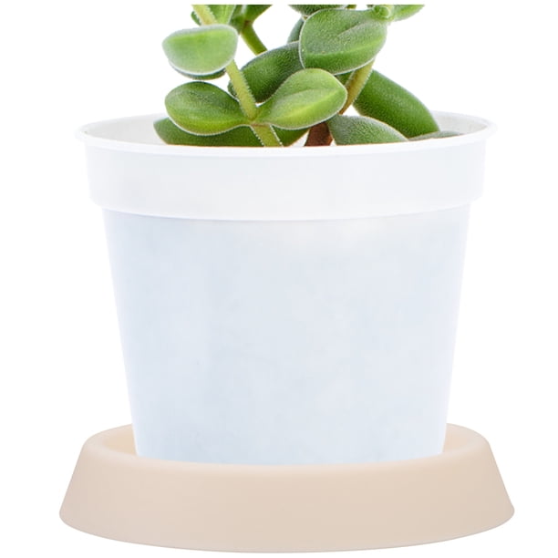 IDEANATEGRATE 10Ud Platos Base Decorativos Para Macetas Color Beige Ideales Para Uso En Interiores Y Exteriores