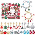 thumbnail image 1 of Juego de joyas con calendario de adviento de Navidad para niños, caja ciega, pulsera DIY, cuenta atrás, regalo sorpresa de 24 días, joyería de moda, 1 of 4