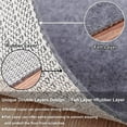thumbnail image 6 of 1/8" Thick Non Slip Rug Pad Grippers - ( Felt + Rubber ) Double Layers Area Carpet Mat Tap Anti Skid Rug Padding Provides Protection Cushioning for Hardwood Tile Floors Keep Rugs Safe in Place, 3 x 5, 6 of 6