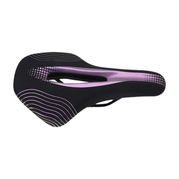 Almohadillas de repuesto para sillín de bicicleta de carretera, asiento cómodo y resistente al desgaste. Púrpura