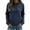 Navy, variant on Jacquard Hoodie for Women 2025 Fall Winter Long Sleeve Casual Hooded Sweatshirt with Pockets Pullover Tops