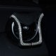 thumbnail image 4 of Soporte universal para teléfono en forma de U con clip de montaje en salida de aire de coche con decoración de cristal brillante, 4 of 5