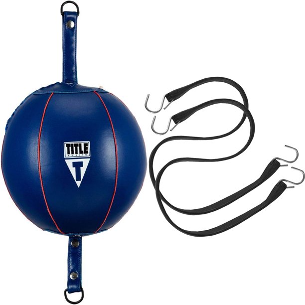 Title Boxing Quick Leather Double End Bag Package 6" Blue Walmart