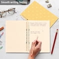 thumbnail image 5 of Haosy Orange Yellow Polka Dot Notebooks 1-subject Journal 60 Sheets A5 College Ruled Paper Detachable Ring 8.3"x5.7", 5 of 8