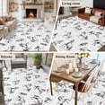 thumbnail image 5 of 5'x7' Area Rugs, Black Horse Indoor Outdoor Area Rug for Living Room Bedroom, Watercolor Vintage Animals Washable Bathroom Rugs Kitchen Floor Carpet Mats Home Decor Aesthetic, 5 of 8