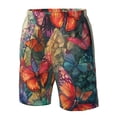 thumbnail image 4 of Fuzoiu Butterflies On Rocky Cliff Print Men's Beach Shorts,Men's Swim Trunks,Quick Dry Board Shorts with Pockets,Men's Bathing Suits for Surfing, Running, and Casual Wear-Large, 4 of 6