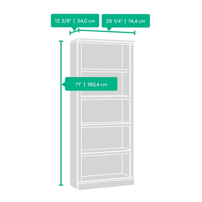 Sauder east canyon 5 shelf bookcase deals