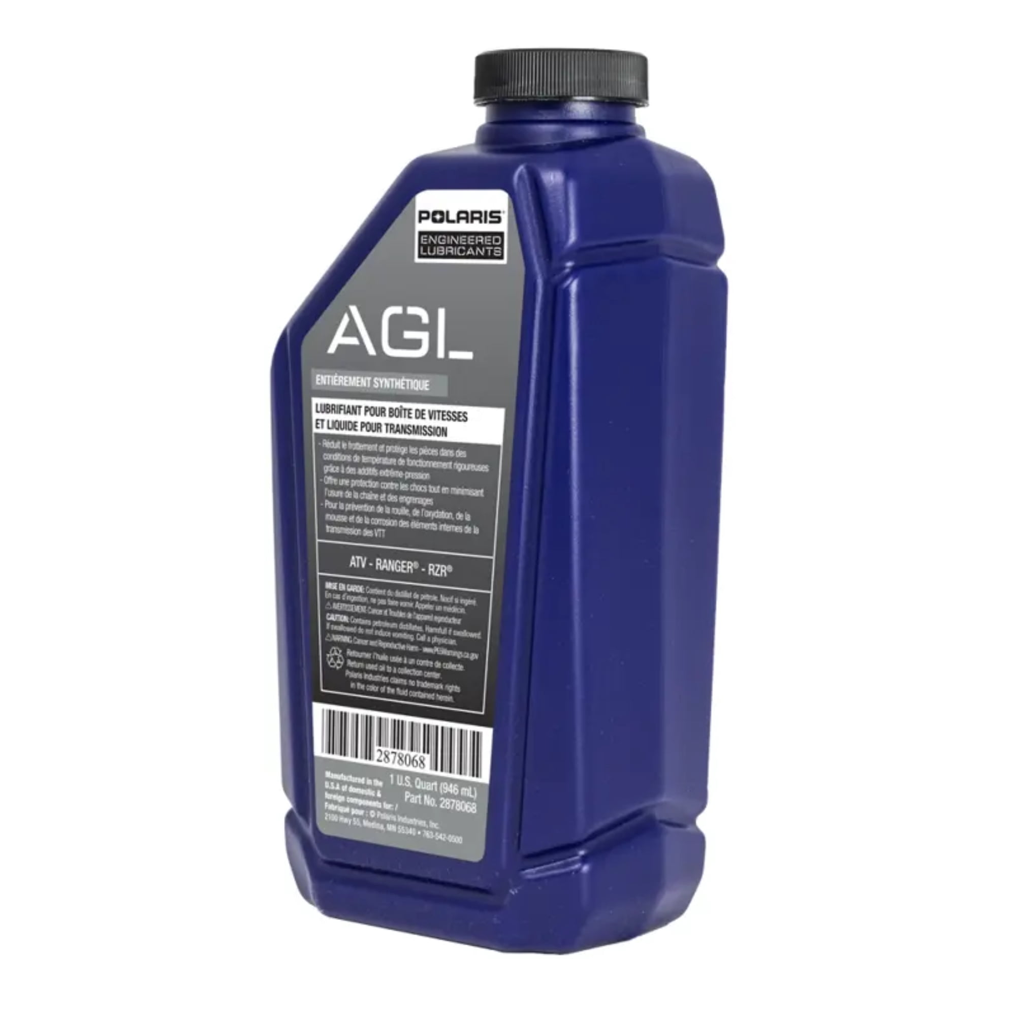 Polaris OEM AGL Synthetic Gearcase Lubricant & Transmission Fluid 1 Qt., 2878068