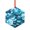 Hexagon, variant on Naloa Blue Kyanite Acrylic Santa Tree Decorations Christmas Hanging Pendant for Christmas Winter New Year Party Hanging Decorations-Round Shape