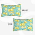 thumbnail image 4 of EasygdpYellow Lemon Polyester Fiber Double-Sided Pillowcase,Super Soft,Comfortable And Luxurious Pillowcase,Not Easy To Break Or Deform- 14"X20", 4 of 9