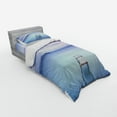 thumbnail image 3 of Ambesonne Landscape Bedding Set 4 Pcs, Bolsena Lake in Italy, Queen, Pale Blue Lilac, 3 of 3