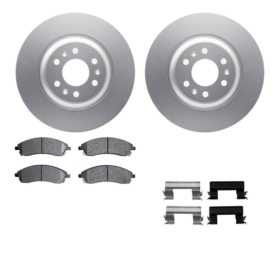 Dynamic Friction Company Front Geospec Brake Rotors with 5000 Advanced Brake Pads includes Hardware 4512-46140