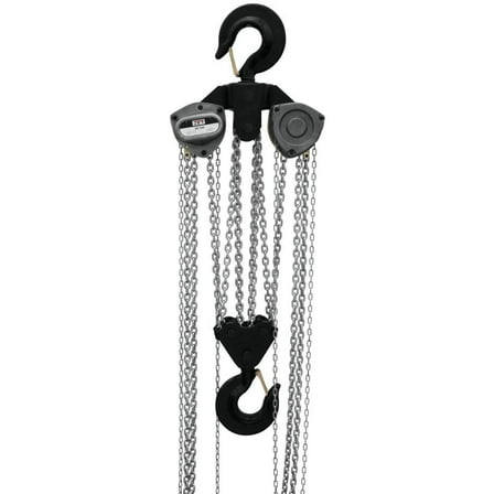 Jet 109110 L-100-1500WO-10, 15-Ton Hand Chain Hoist With 10' Lift & Overload Protection