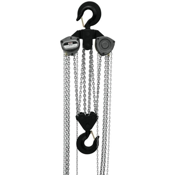 Jet 109110 L-100-1500WO-10, 15-Ton Hand Chain Hoist With 10' Lift & Overload Protection