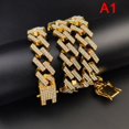 thumbnail image 2 of Link Chains Necklace Fashion Hiphop Jewelry Rhinestones Iced Out Necklaces, 2 of 6