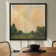 thumbnail image 3 of Framed Canvas Print Vintage Sky Landscape Wall Art Antique Decorative for Living Room Bedroom - 24"x24" BLACK, 3 of 8
