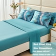 PERFEMET King Size Bed in a Bag Comforter Set, 6 Pcs Teal Blue