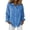 Blue, variant on Womens Long Sleeve Button Down Leopard Shirts