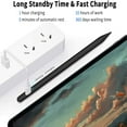 thumbnail image 2 of PEACNNG Stylets pour iPads Charge Rapide Stylet iPads Compatible avec iPads 9e 8e 7e 6e Génération iPads Air 4e 3e Gen iPads Pro 11-12.9 Pouces iPads Mini 6e 5e, 2 of 8