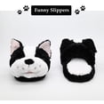 thumbnail image 3 of Onmygogo Fuzzy Winter Animal Plush Indoor Slippers for Women and Men(Size 9-10.5, boston), 3 of 5