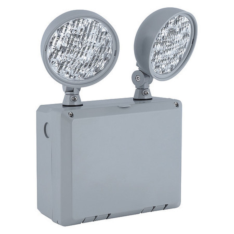 HUBBELL CU2WG Emergency Lights for Power Failure with 2 Adjustable LED