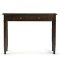 thumbnail image 3 of Simpli Home Carlton Wood Transitional 42" Home Office Desk in Brown, 3 of 9