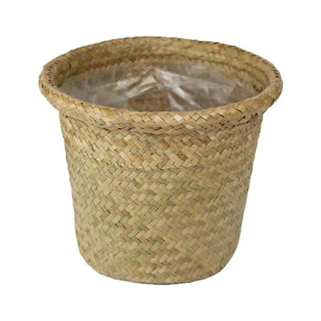Paniers Tressés Rustiques, Paniers de Rangement Pratiques et Polyvalents pour Balcon, Salon, Porche