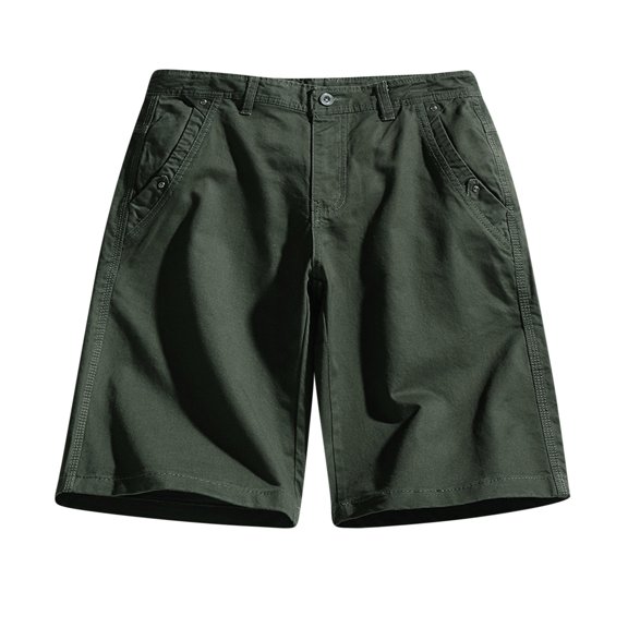IROINNID Men's Casual Solid Color Outdoors Cargo Workout Loose Comfy Shorts