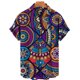 thumbnail image 3 of Camisas lisas de patchwork para hombre, ropa sencilla con estampado 3D, camisas hawaianas de playa, blusas Y2K de manga corta, ropa vintage, blusa con solapa, 3 of 5