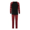 thumbnail image 5 of Qiylii Christmas Family Pajamas Set, Cartoon Deer Print Tops+Trousers/Romper, 5 of 9