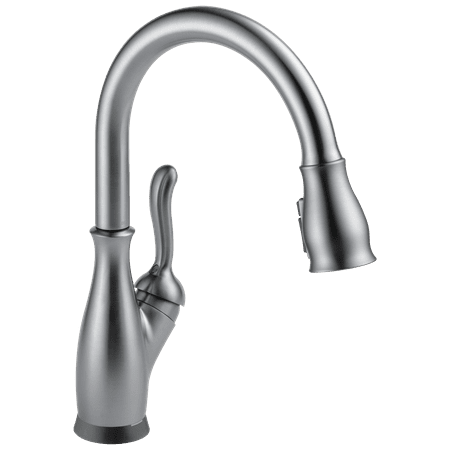 Delta Leland Single Handle Pull-Down Kitchen Faucet in Arctic Stainless 9178T-AR-DST
