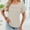 Beige, variant on Women's Lace Tops, Elegant Short and Long Sleeve Blouses with Delicate Stitching for Spring and Summer Casual Wear