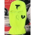 thumbnail image 5 of GRNSHTS 3-Hole Full Face Cover, Thermal Knit Ski Mask Winter Balaclava Cap for Outdoor Sports (Fluorescent Yellow), 5 of 8