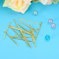 thumbnail image 4 of Unique Bargains Brass Bar Links for Jewelry Making, 25mm/0.98' Golden,30Pack, 4 of 6